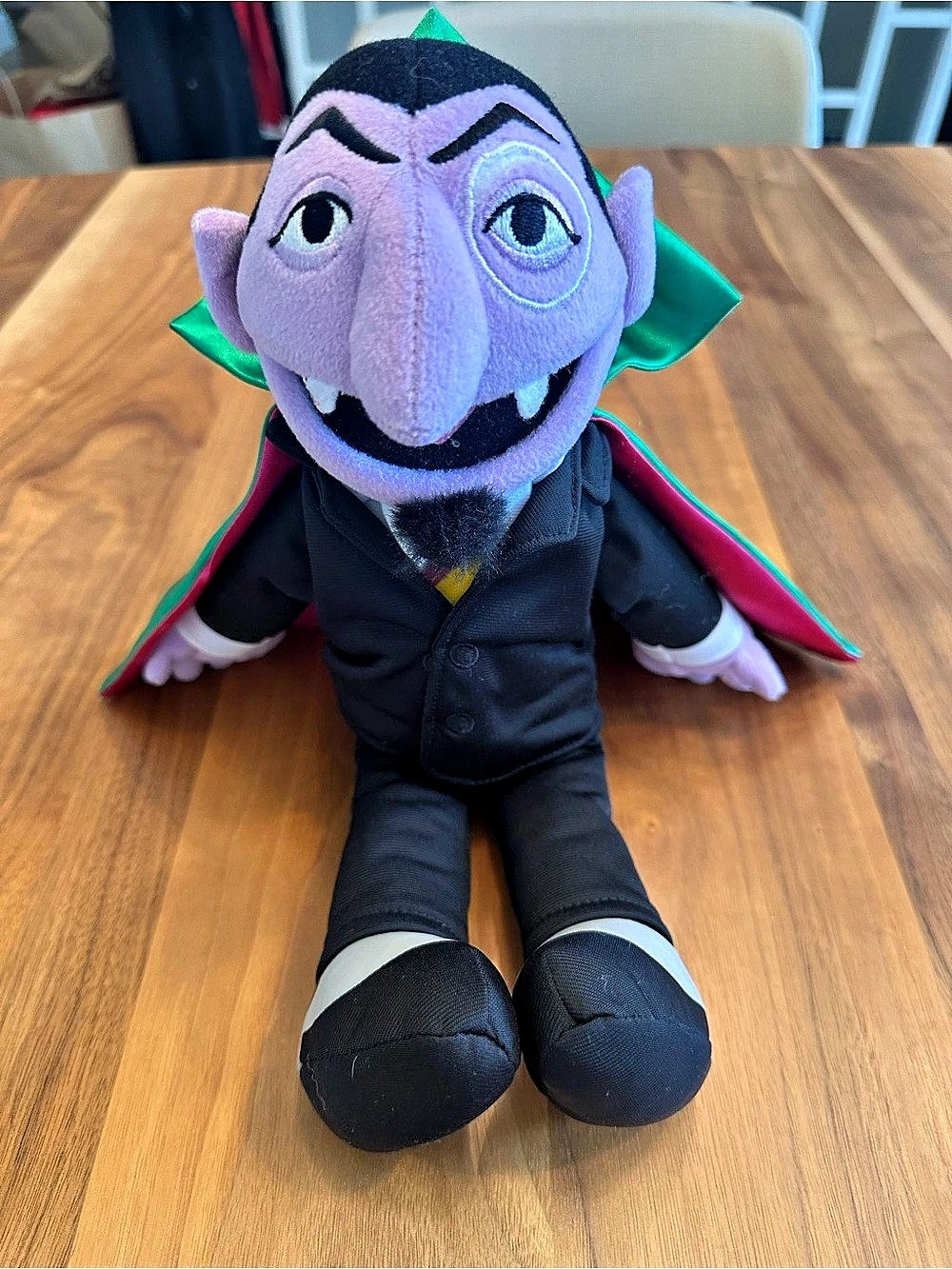 Sesame Street Count von Count plush Toy Purple & Black